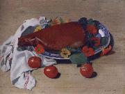 Felix Vallotton Still life with Ham and Tomatoes oil painting artist